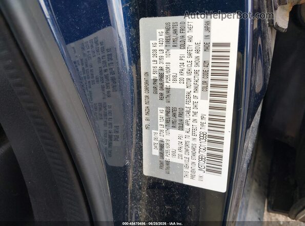 JM3TCBBY7G0110998 2016 MAZDA CX-9 Navy Вид підкапотного простору
