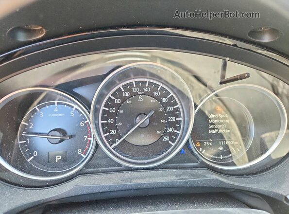 JM3TCBCY0K0333861 2019 MAZDA CX-9 White Instrument cluster view
