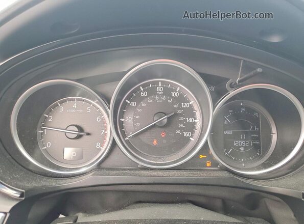 JM3TCBCY1G0109893 2016 MAZDA CX-9 Black ხელსაწყოთა პანელის ხედი