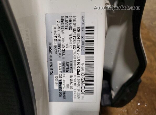 JM3TCBCY1M0521131 2021 MAZDA CX-9 White Widok wnętrza 360 stopni