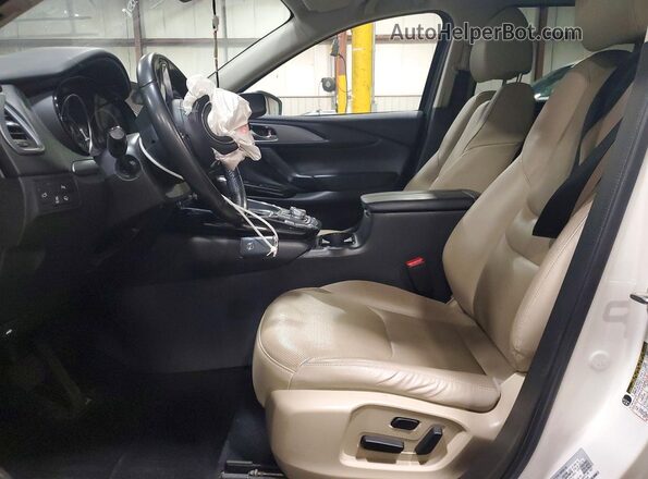 JM3TCBCY1M0521131 2021 MAZDA CX-9 White Widok wnętrza z przodu