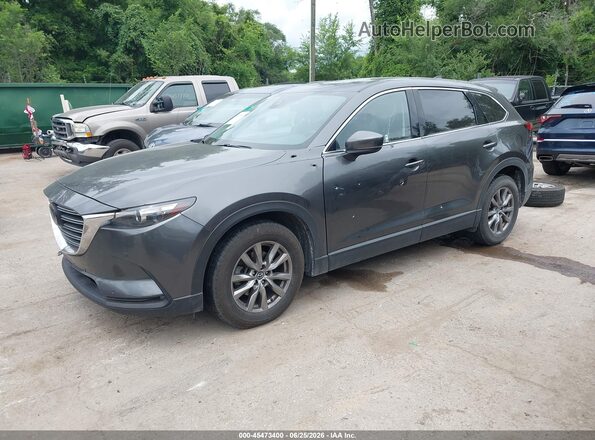 JM3TCBCY2K0314776 2019 MAZDA CX-9 Gray Vista tres cuartos delantera izquierda