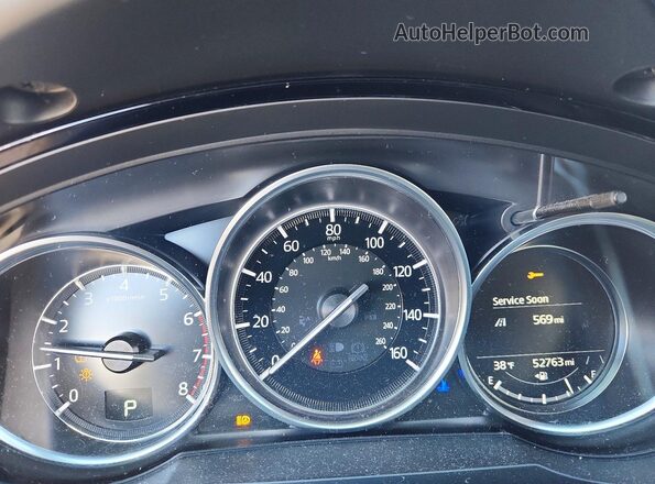 JM3TCBCY5M0537414 2021 MAZDA CX-9 White Instrument cluster view