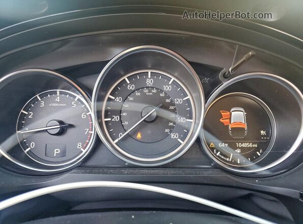 JM3TCBCY7J0217572 2018 MAZDA CX-9 White Instrument cluster view