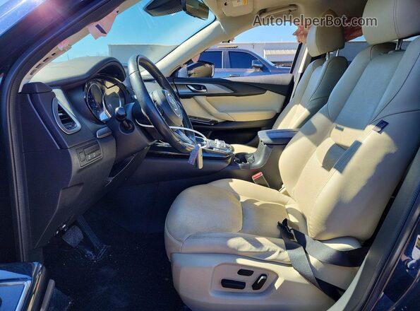 JM3TCBCY8K0300168 2019 MAZDA CX-9 Синий Вид салона спереди