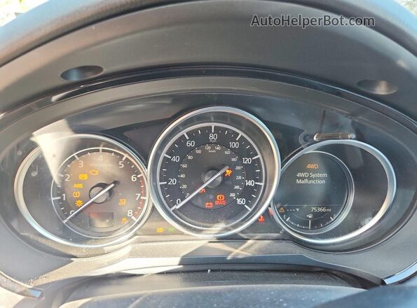 JM3TCBCY8K0309775 2019 MAZDA CX-9 Charcoal ხელსაწყოთა პანელის ხედი