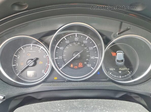 JM3TCBCYXJ0214326 2018 MAZDA CX-9 Blue Instrument cluster view