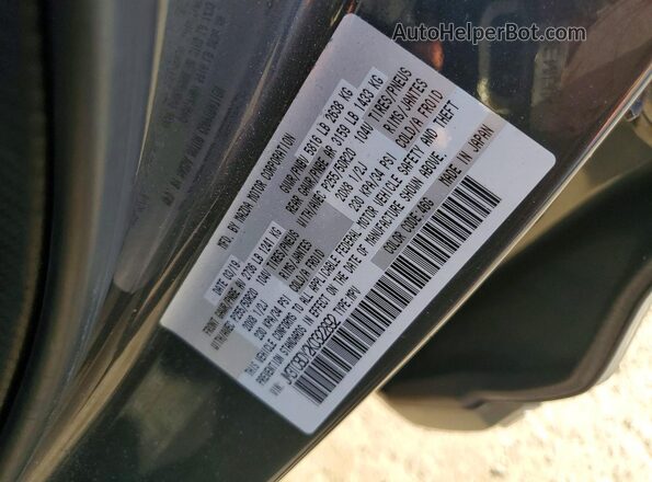 JM3TCBDY2K0322892 2019 MAZDA CX-9 Gray VIN კოდის სტიკერის ხედი