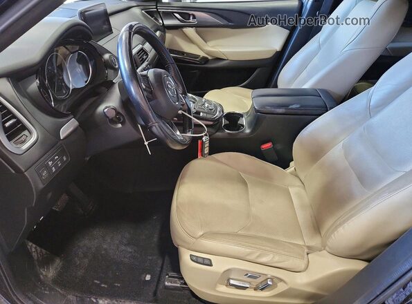 JM3TCBDY5G0108065 2016 MAZDA CX-9 Синий Вид салона спереди
