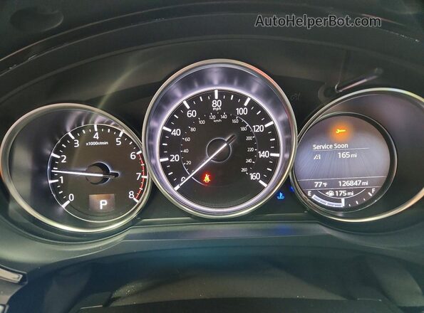JM3TCBDY5G0108065 2016 MAZDA CX-9 Синий Вид щитка приборов