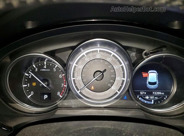 JM3TCBDY5H0140208 2017 MAZDA CX-9 Blue Instrument cluster view
