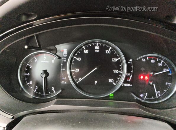 JM3TCBDY5K0331926 2019 MAZDA CX-9 White Widok zestawu wskaźników