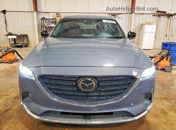 JM3TCBDY6M0516392 2021 MAZDA CX-9 Blue წინა ხედი
