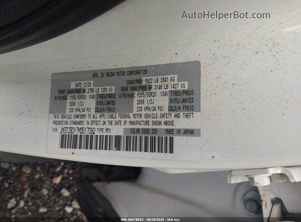 JM3TCBDY7M0517082 2021 MAZDA CX-9 Белый Вид подкапотного пространства