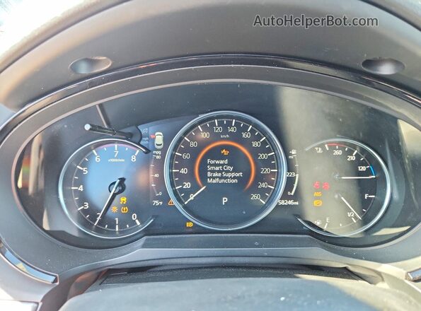 JM3TCBDY7M0527210 2021 MAZDA CX-9 Black Instrument cluster view