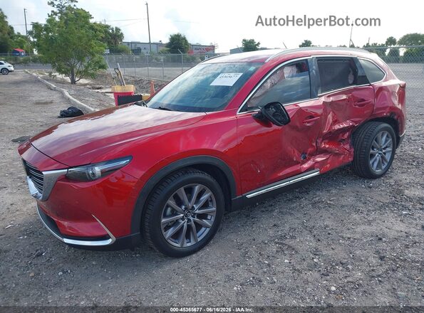JM3TCBDY8P0636523 2023 MAZDA CX-9 Red წინა მარცხენა ხედი სამი მეოთხედიდან