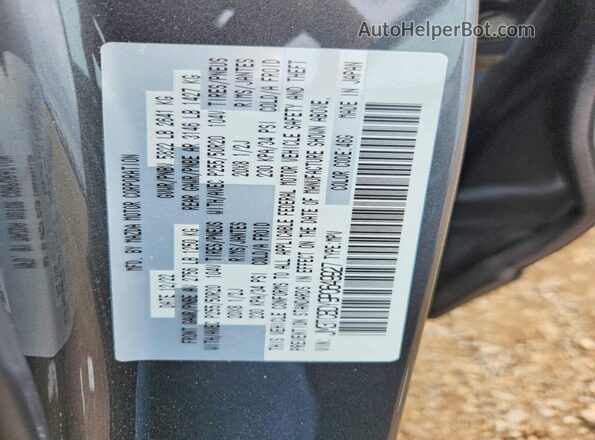 JM3TCBDY9P0649927 2023 MAZDA CX-9 Gray Vista de la etiqueta del VIN