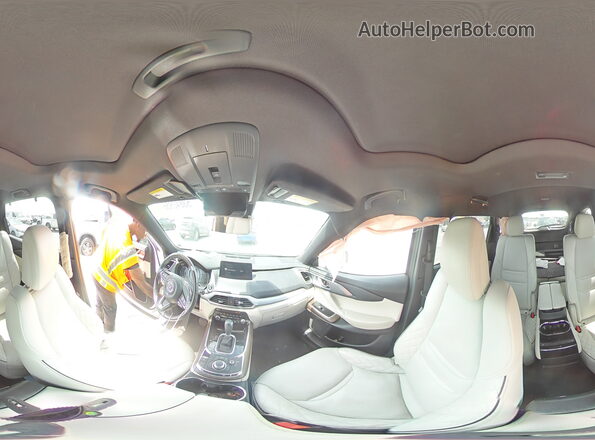 JM3TCBEY4M0519175 2021 MAZDA CX-9 White VIN კოდის სტიკერის ხედი