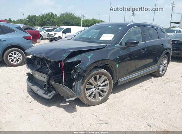 JM3TCBEY6P0643694 2023 MAZDA CX-9 Black Առջևի ձախ երեք քառորդ տեսարան