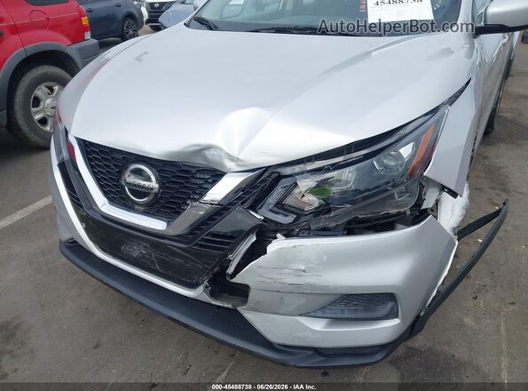 JN1BJ1AV2MW301056 2021 NISSAN ROGUE Silver Front view