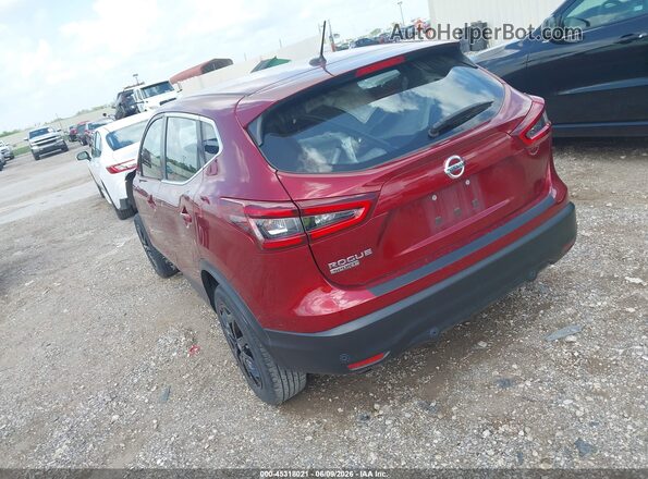 JN1BJ1AV4MW312429 2021 NISSAN ROGUE Red Tył lewy