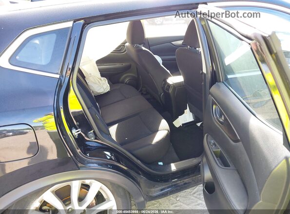 JN1BJ1AV4NW344458 2022 NISSAN ROGUE Black VIN კოდის სტიკერის ხედი