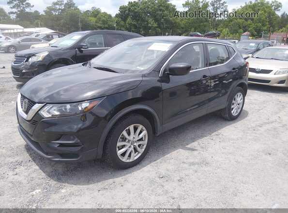 JN1BJ1AV6MW560729 2021 NISSAN ROGUE Black Vista tres cuartos delantera izquierda