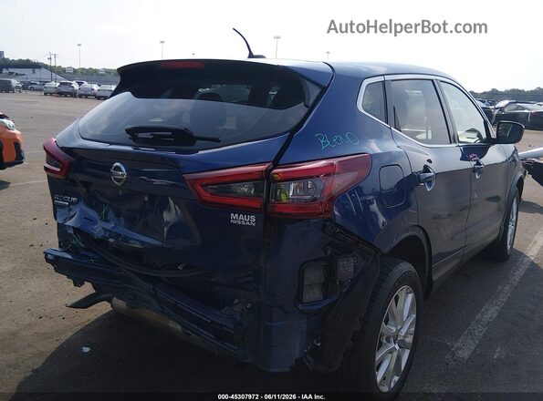 JN1BJ1AV7MW302932 2021 NISSAN ROGUE Blue Rear right