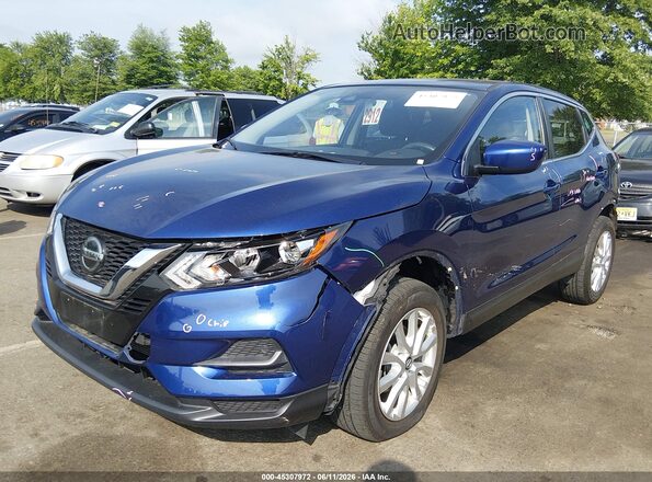 JN1BJ1AV7MW302932 2021 NISSAN ROGUE Blue Front left