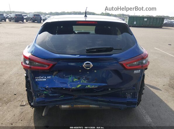 JN1BJ1AV7MW302932 2021 NISSAN ROGUE Blue 