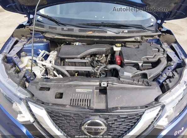 JN1BJ1AV7MW302932 2021 NISSAN ROGUE Blue Rear view
