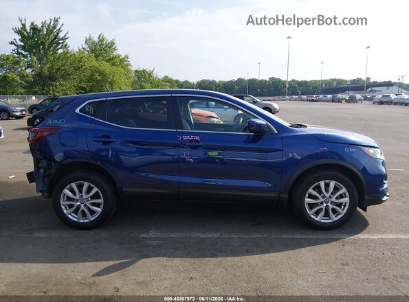 JN1BJ1AV7MW302932 2021 NISSAN ROGUE Blue Rear interior view