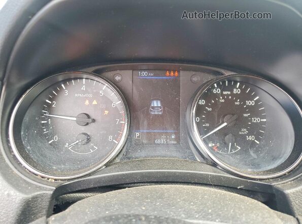 JN1BJ1AV7MW308309 2021 NISSAN ROGUE White Instrument cluster view