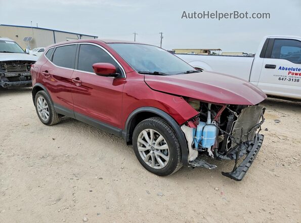 JN1BJ1AV7MW316331 2021 NISSAN ROGUE Burgundy 