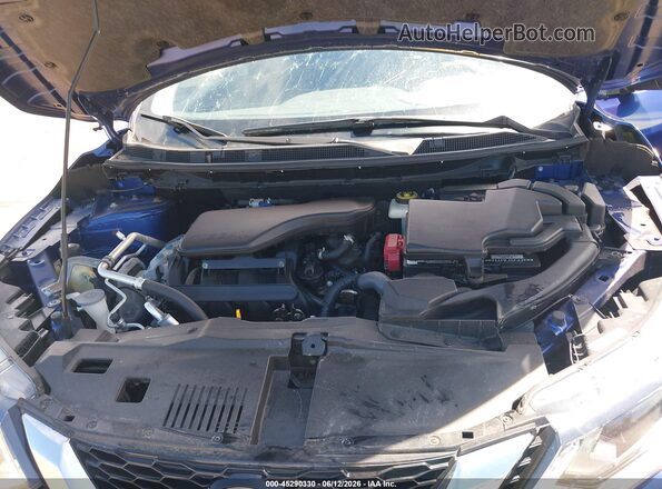 JN1BJ1AV9MW300356 2021 NISSAN ROGUE Blue Вид ззаду