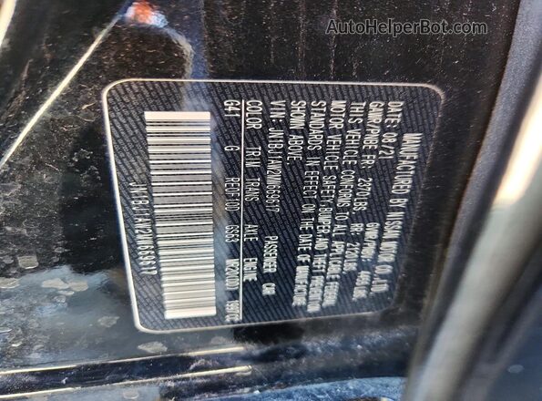 JN1BJ1AW2MW669617 2021 NISSAN ROGUE Black Вид наклейки з VIN-кодом