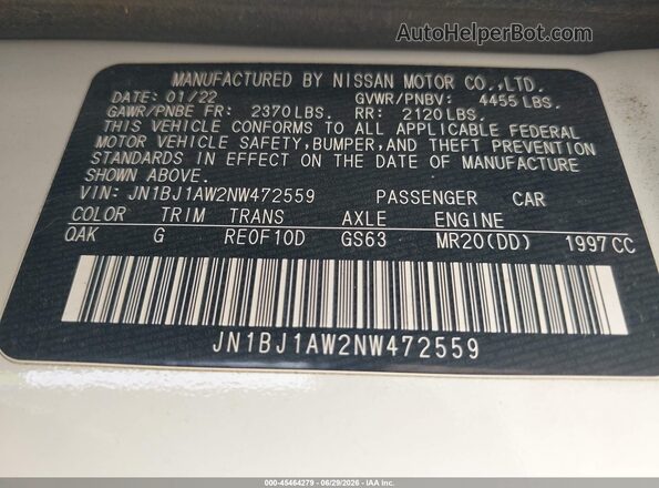 JN1BJ1AW2NW472559 2022 NISSAN ROGUE White Engine compartment view
