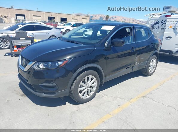 JN1BJ1AW3MW422638 2021 NISSAN ROGUE Black Առջևի ձախ երեք քառորդ տեսարան