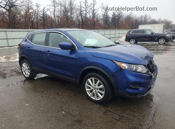 JN1BJ1AW3MW436653 2021 NISSAN ROGUE Blue Przód prawy