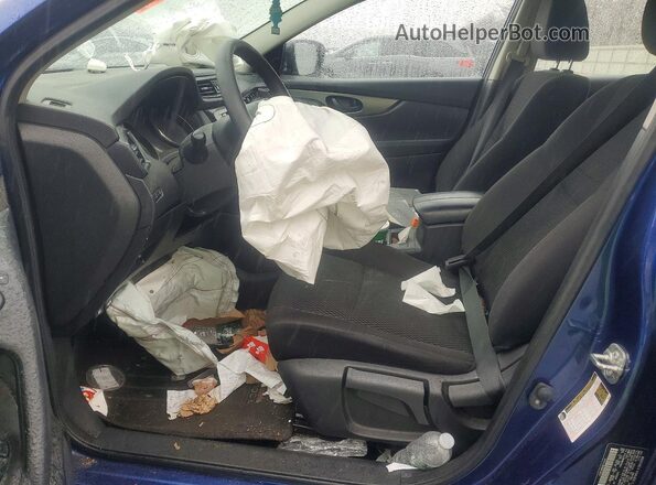 JN1BJ1AW3MW436653 2021 NISSAN ROGUE Blue Widok wnętrza z przodu