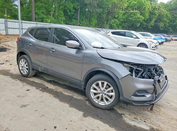 JN1BJ1AW4MW673152 2021 NISSAN ROGUE Gray Delantero derecho