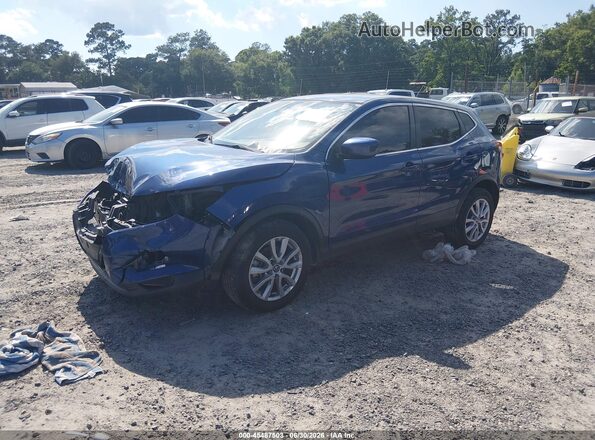 JN1BJ1AW5MW439828 2021 NISSAN ROGUE Blue წინა მარცხენა ხედი სამი მეოთხედიდან