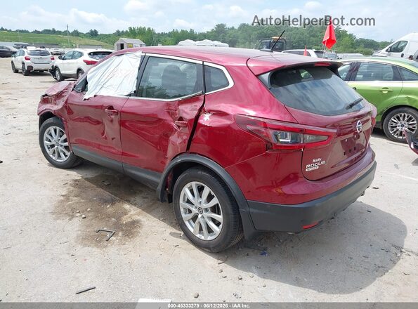 JN1BJ1AW6MW440969 2021 NISSAN ROGUE Красный Задняя левая четверть