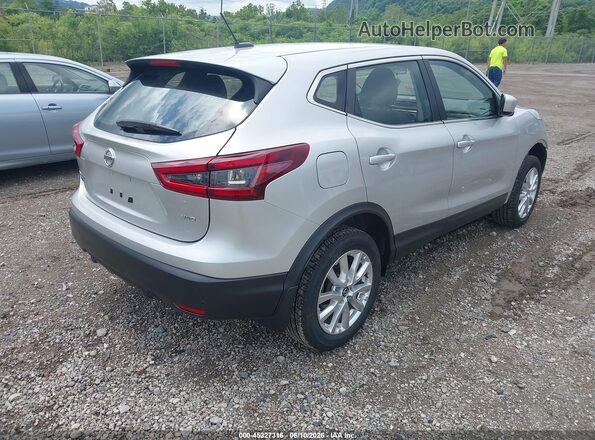 JN1BJ1AW7MW450345 2021 NISSAN ROGUE Silver Հետևի աջ