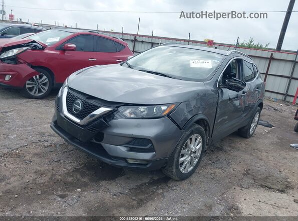 JN1BJ1BV1MW320177 2021 NISSAN ROGUE Gray Vista tres cuartos delantera izquierda