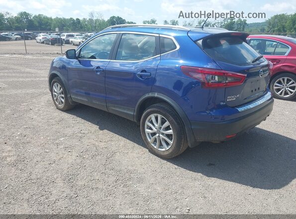 JN1BJ1BW3MW445643 2021 NISSAN ROGUE Blue Tył lewy