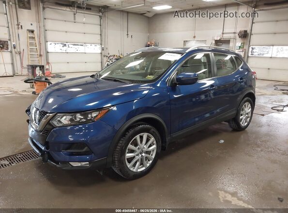 JN1BJ1BW7MW448917 2021 NISSAN ROGUE Blue Przód lewy