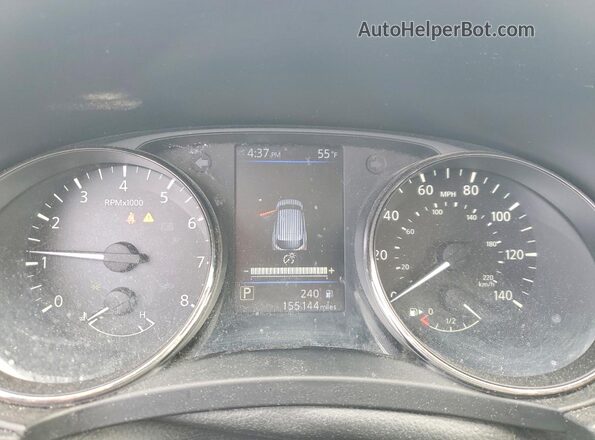 JN1BJ1CP0KW214932 2019 NISSAN ROGUE Silver Instrument cluster view