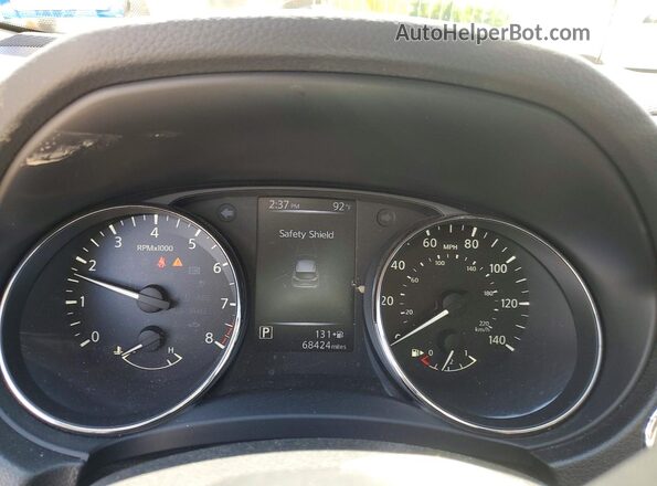 JN1BJ1CP2JW164324 2018 NISSAN ROGUE Gray Вид щитка приладів