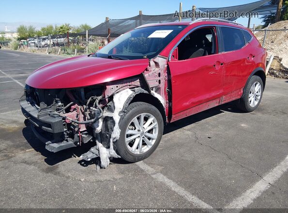 JN1BJ1CP7HW013666 2017 NISSAN ROGUE Red Առջևի ձախ երեք քառորդ տեսարան